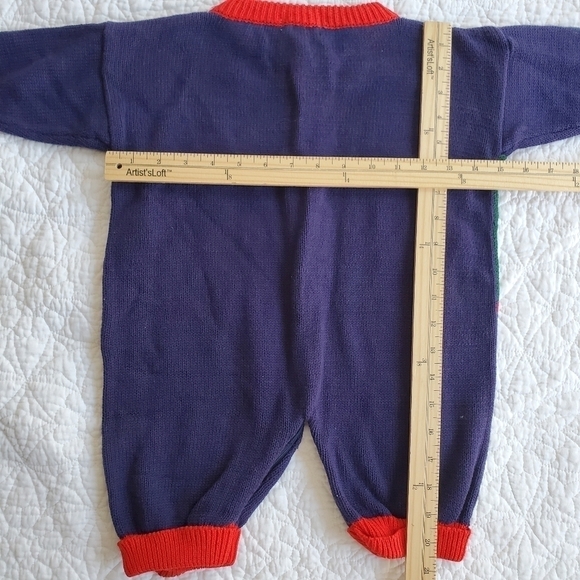 Vintage 90s Knit Farm Animals Oversized Jumper 100% Cotton 1990s Kitsch - Picture 16 of 16